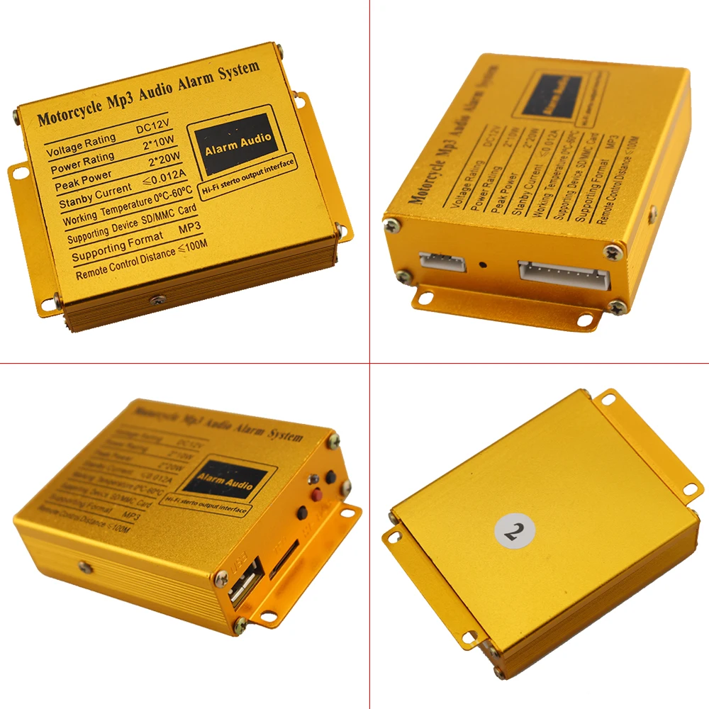 Универсальные серебряные мотоциклетные громкоговорители руль аудио система