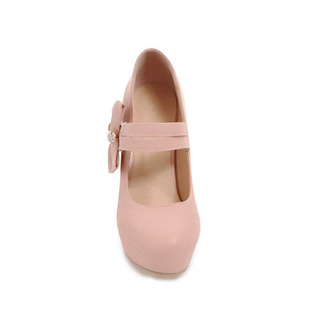 MORAZORA new arrive 2020 round toe pumps women shoes with butterfly knot hook loop extreme high heels platform shoe | Обувь
