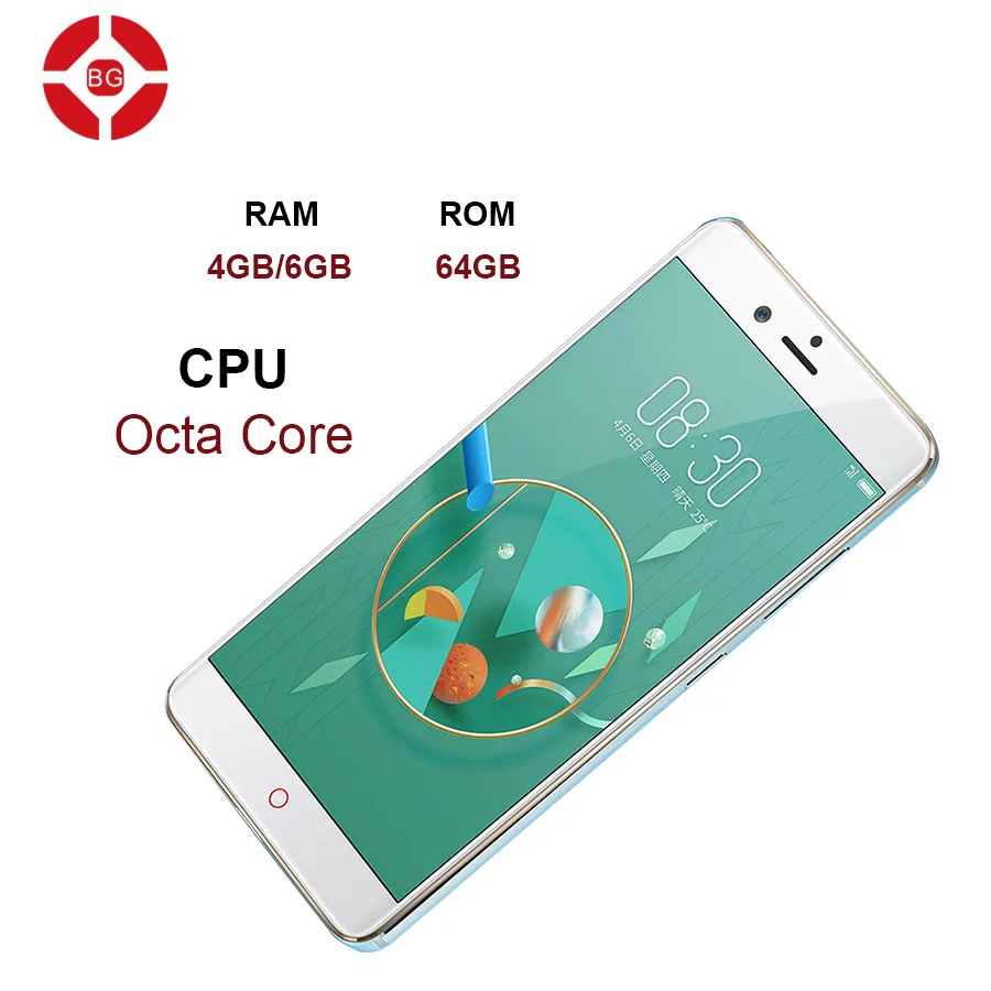 Bg оригинал nubia z17 мини 4 г мобильный телефон 4/6 ram 64 rom 5.2 дюймов 1920x1080 P Передняя 16.0MP