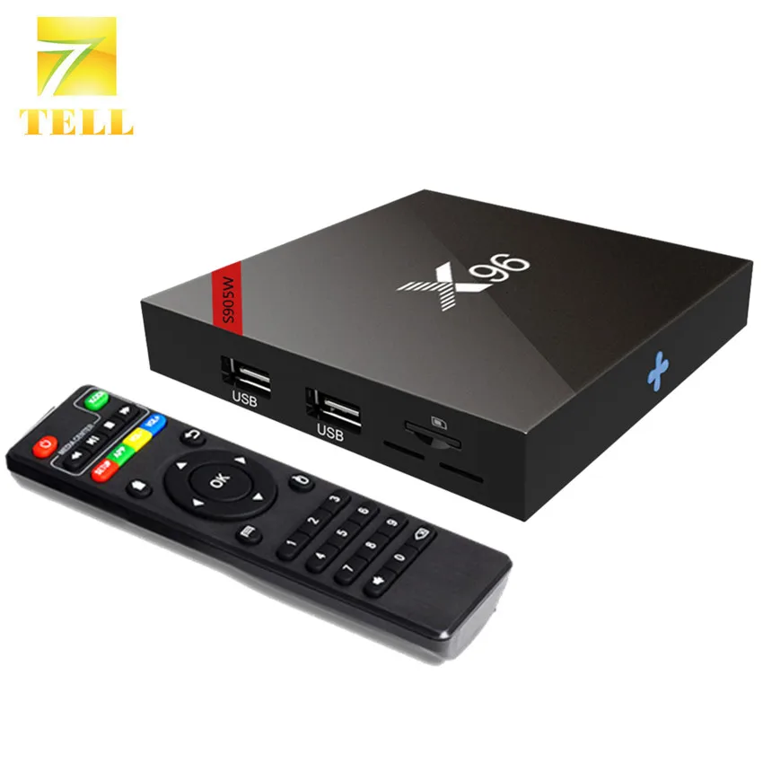 ТВ-приставка X96 X96W Amlogic S905W 8 ГБ/16 ГБ Android 7,1 четырехъядерный KDplayer 17,4 ТВ-приставка 4K H.265 Smart Box tv