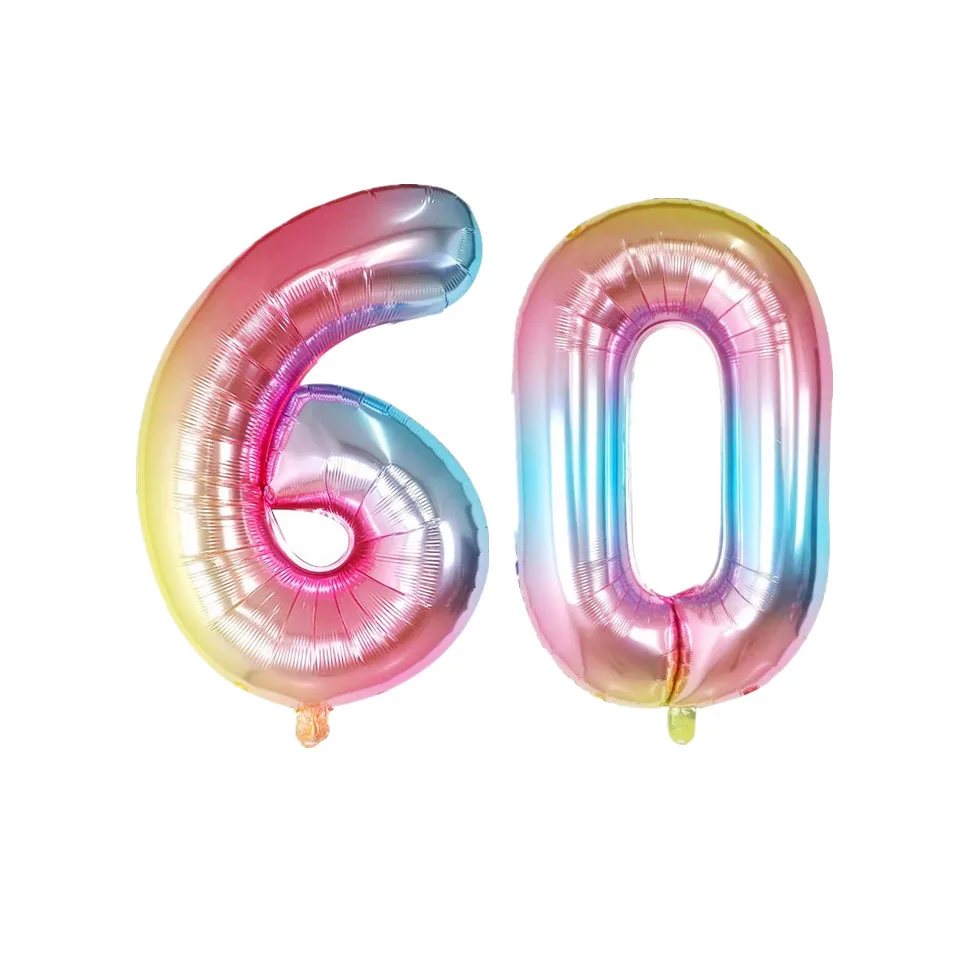 Небесно-голубой 2 шт 30/40 дюймовые шары с гелием из розовой фольги с цифрами 18, 20, 25, 30, 50 лет, аксессуары для украшения дня рождения для взрослых - Цвет: Небесно-голубой