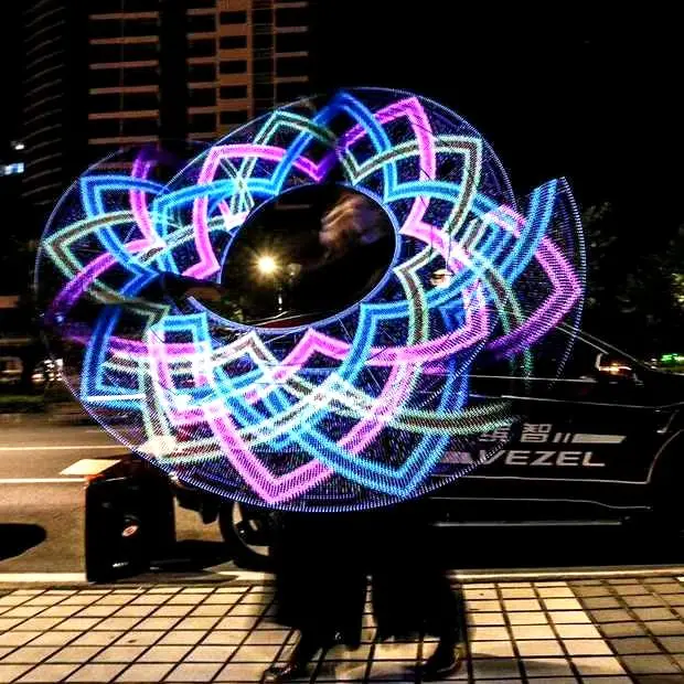 LED poi 47 см 2 шт. 60 Светодиодная палка бар Led полноцветный светодиод pixel poi|poi led|poi poipoi |