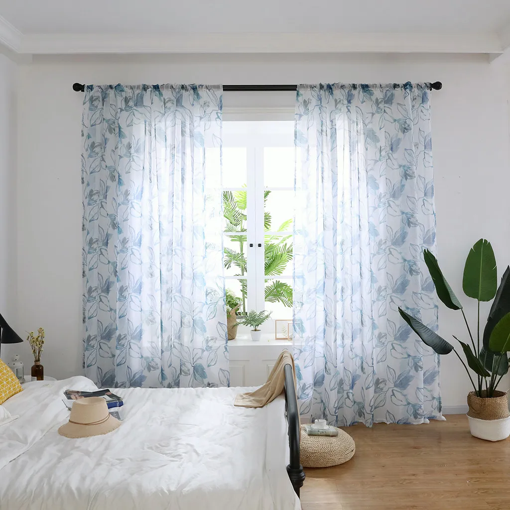 Gajjar американский стиль жаккардовый цветочный дизайн оконная занавеска