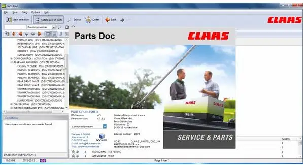 Для монтажных и гидравлических приборов руководств по ремонту запчасти для Claas
