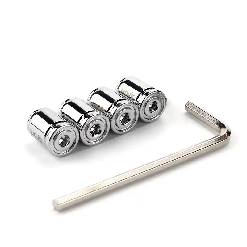 4PCS Silver 4 шт. автомобильные шины металлические авто противоугонные клапанные крышки клапанов шины сплав велосипед мотоцикл сопло анти-дефляции основной крышки аксессуары - Название цвета: 4PCS Silver