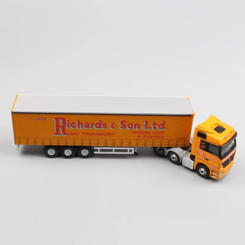1: 76 масштабный бренд corgi Actros контейнер сверхмощный грузовой автомобиль с прицепом Richards& Son Ltd haulage металлическая литая модель автомобиля игрушки