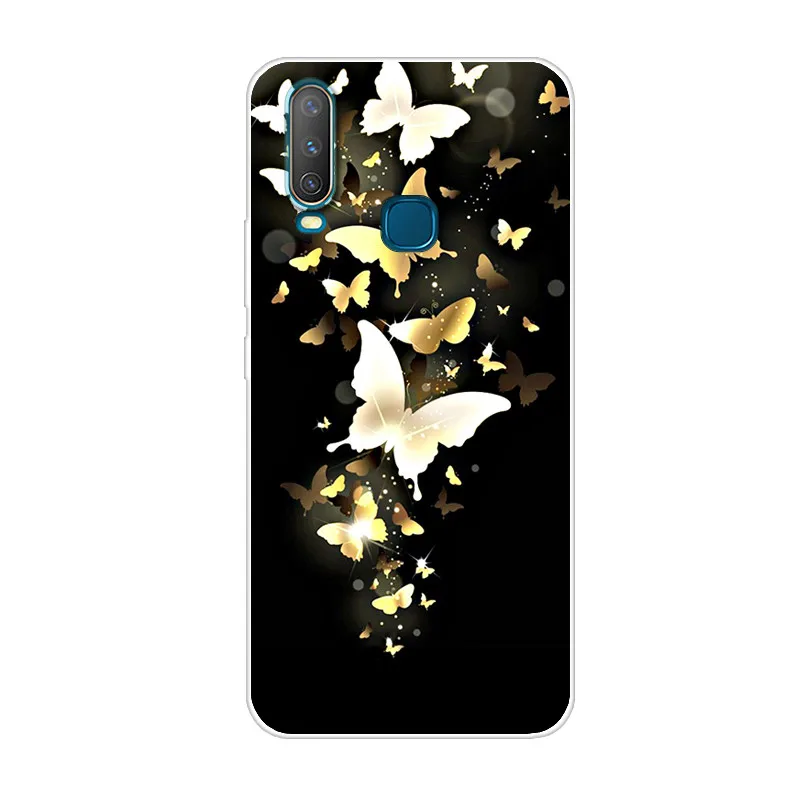 Милый чехол Vivo Y17, мягкий силиконовый чехол из ТПУ с мультяшным рисунком для телефона Vivo Y17 Y15 Y12 VivoY17 Vivo Y 17 12 15 V1902, задняя крышка