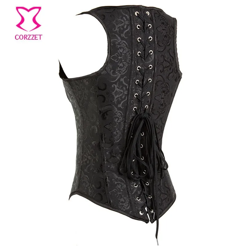 Корсетный красный свадебный жаккардовый стальный корсет в стиле стимпанк жилет