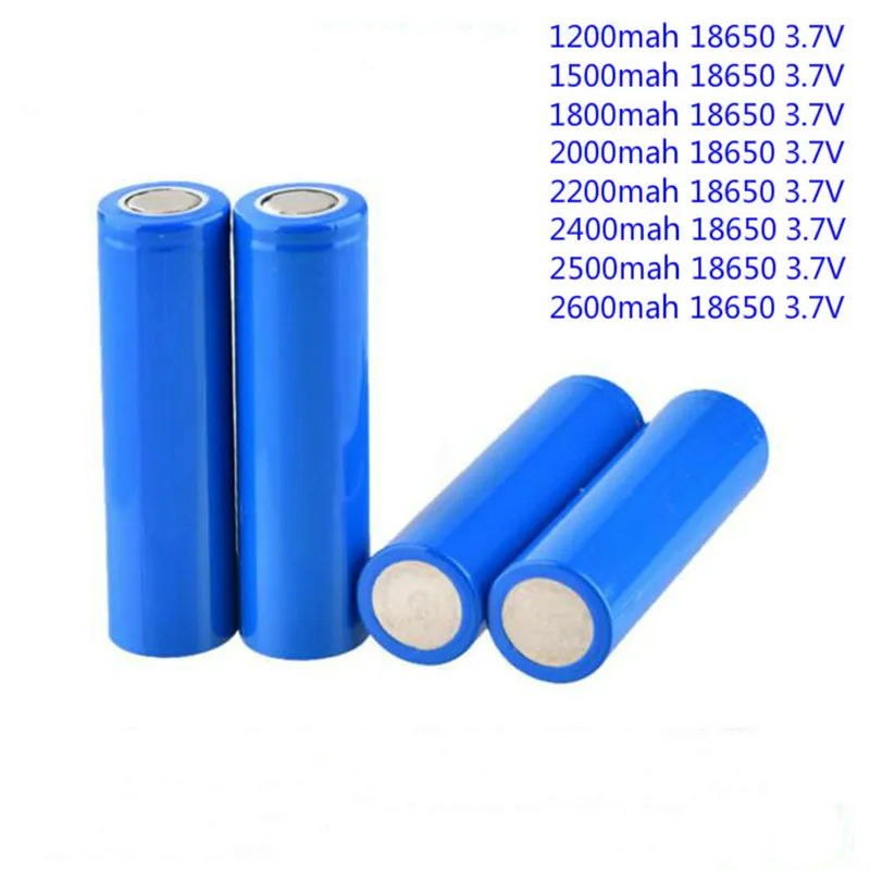 Дешевая цена 3 7 V 2000mAh 18650 аккумуляторные батареи для светодиодного фонарика (1 шт) |
