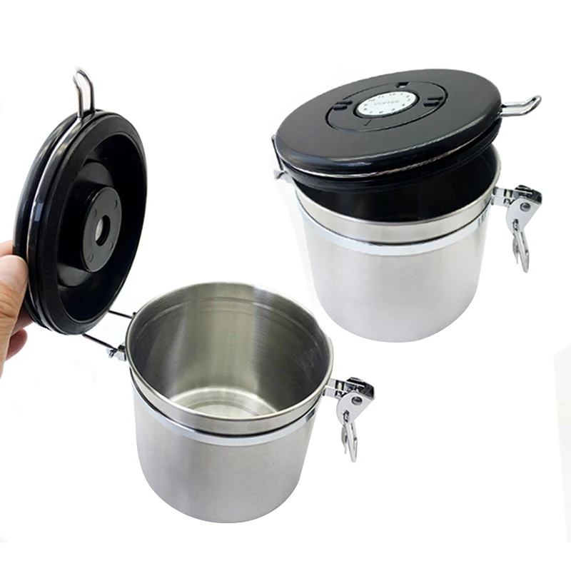 Контейнер для хранения кофе герметичный контейнер из нержавеющей стали кофейных