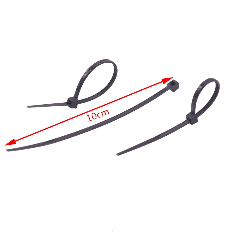 100 шт. самоблокирующиеся Нейлоновые кабельные стяжки длина 10 см|self-locking nylon cable