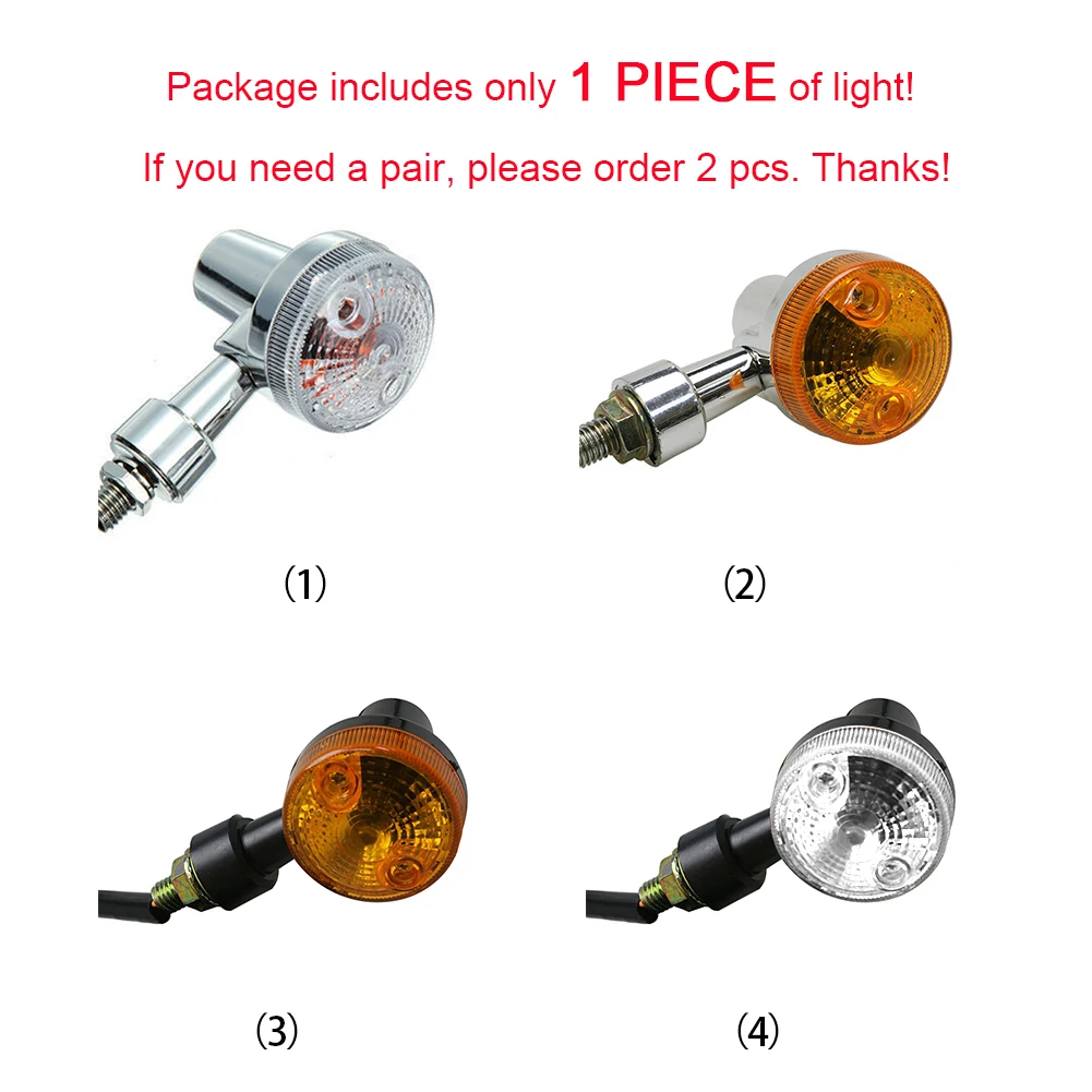 1 шт. универсальный Передний Задний мотоцикл сигнал поворота сигнальные