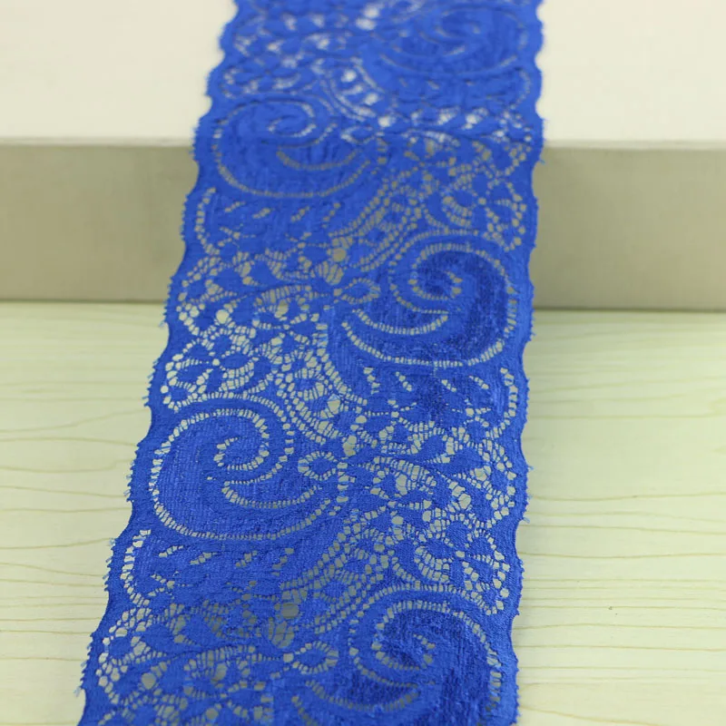 Синее эластичное кружево 9 см аксессуары для одежды сделай сам швейное