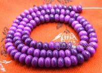 sale 46mm purple rondelle natural sugilite loose beads strand 15 jewelry making los687 wholesaleretail free ship