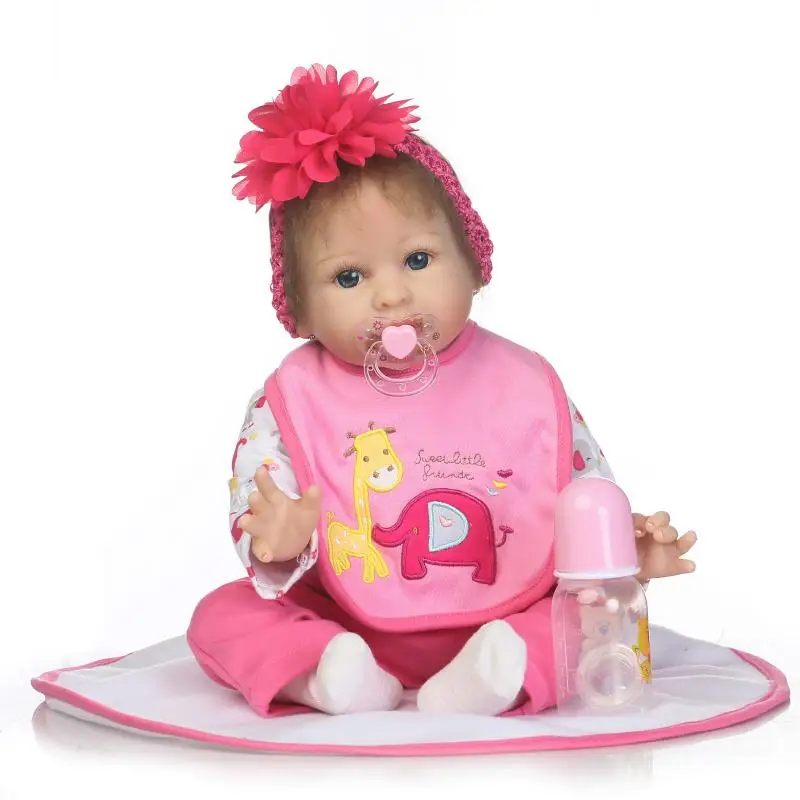 Nicery 22 дюймов 55 см магнитного рот Reborn Baby Doll мягкий силиконовый реалистичные