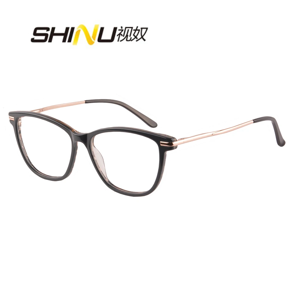 Бренд SHINU, прогрессивные Мультифокальные очки для чтения, для мужчин и женщин, анти-синий светильник, ацетатная оптическая оправа, очки по рецепту RD641