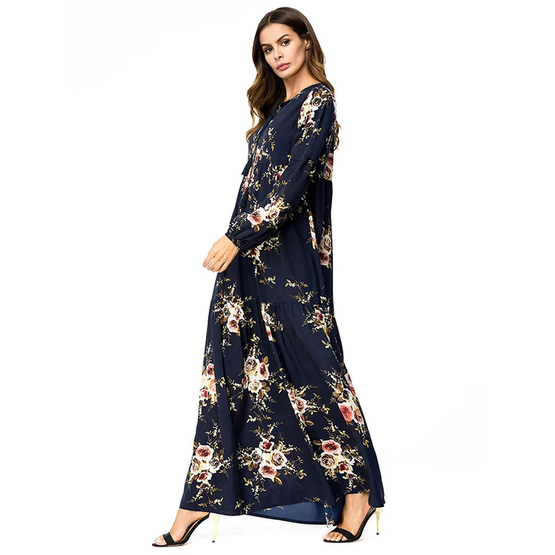 WHZHM Robe цветочные платья женские с длинным рукавом осенние хлопковые кружевные