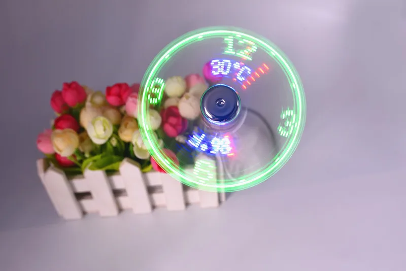USB вентиляторы, Мини Дисплей времени и температуры, креативный подарок, светодиодный светильник, новые Крутые гаджеты, продукты для ноутбуков, ПК, Прямая поставка