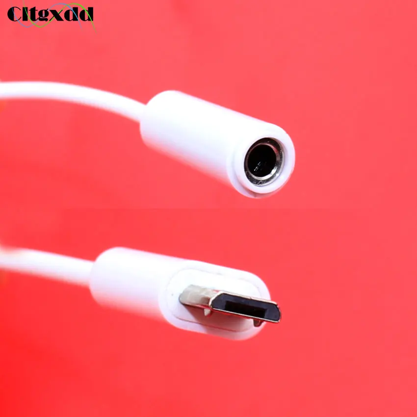Cltgxdd 10 шт. Цвет: белый см аудио кабель адаптер Micro USB штекер 3 5 мм разъем для