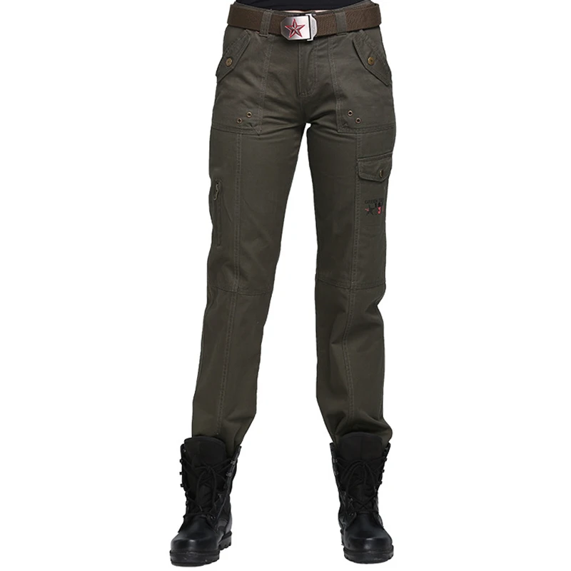 

Уличные военные женские тактические брюки, хлопковые повседневные спортивные штаны с несколькими карманами, штаны для треккинга, кемпинга, скалолазания, охоты, оснащения