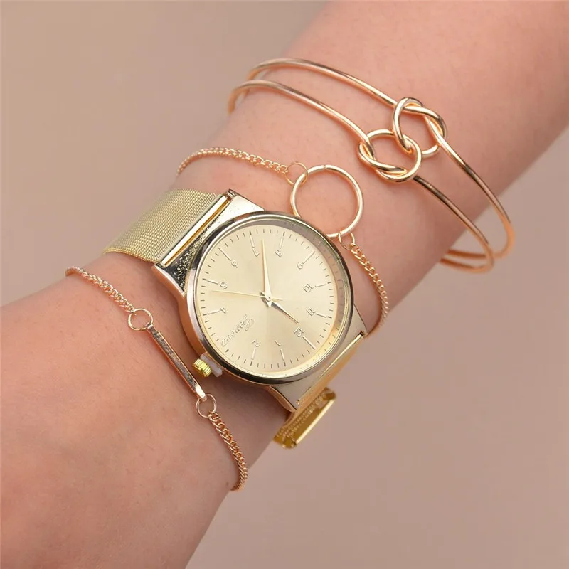 Женский браслет-браслет из золотистого круга браслеты-манжеты с завязками и