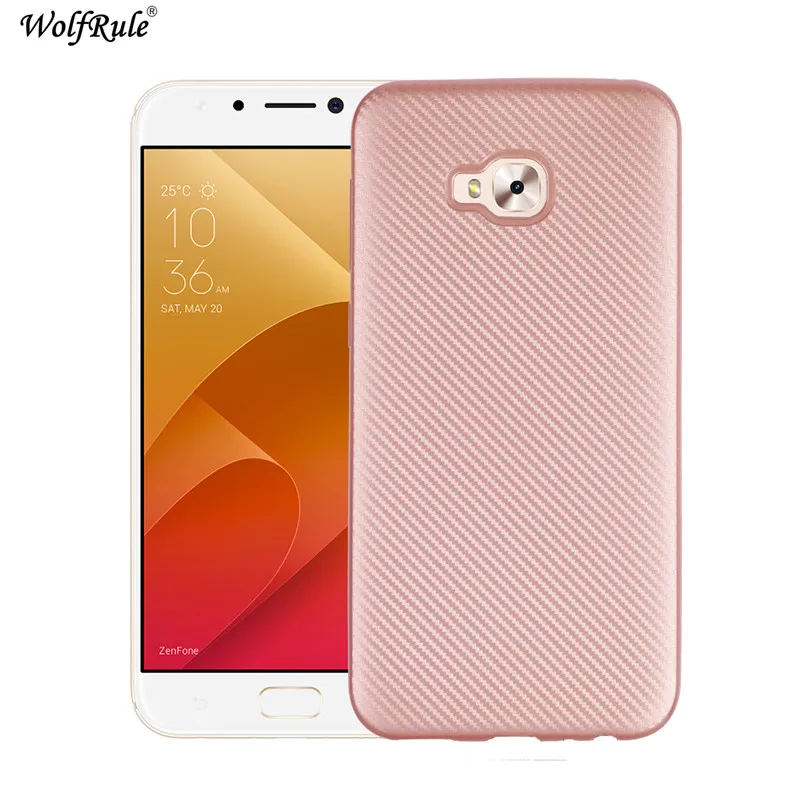Чехол WolfRule Asus Zenfone 4 Selfie Pro ZD552KL с полной защитой из углеродного волокна мягкий