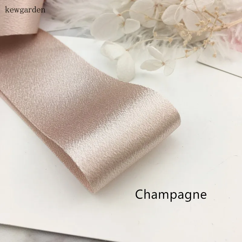 kewgarden 40mm 4cm Silk Surface Cotton Ribbons DIY Bow Accessories Satin Ribbon Handmade Tape Riband 4M/lot | Дом и сад
