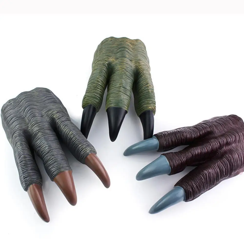 

Taoup Latex Fake Artificial Dinosaur Paw Props Halloween Monster Paw Accessories Decor Halloween 2018 Party Supplies for Boys