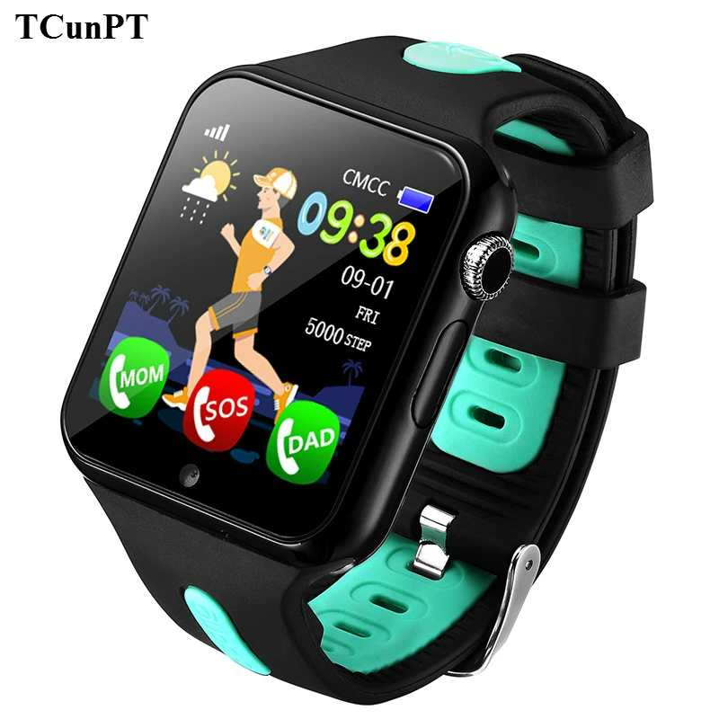 TCunPT Новая мода Детские Смарт часы V5K gps дети камера Поддержка SIM/TF циферблат SOS