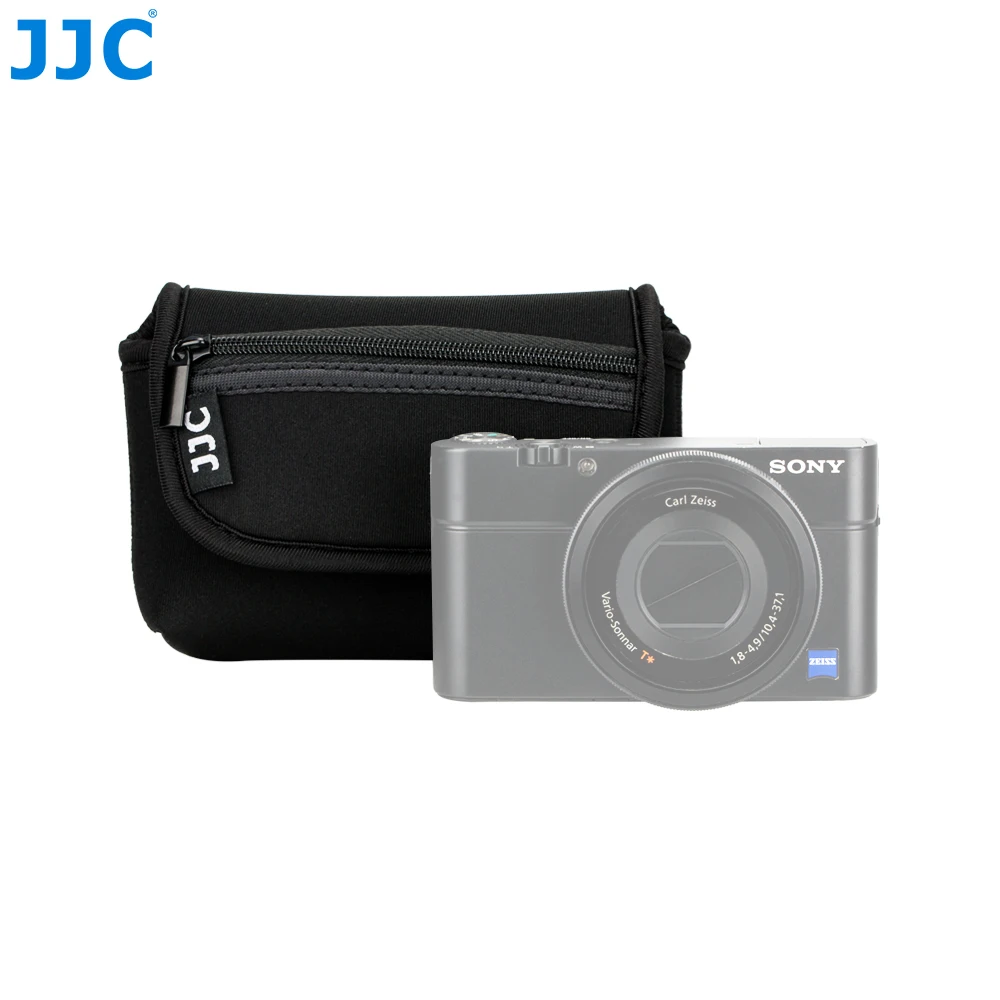 OC-R1BK JJC Компактная сумка для фотоаппарата/чехол Чехол для sony RX100 RX100 II RX100 III RX100 Характеристическая вязкость полимера RX100 V RX100 VI/Olympus TG-5 TG-4 TG-3 TG-2/Canon G7X - Цвет: OC-R1BK