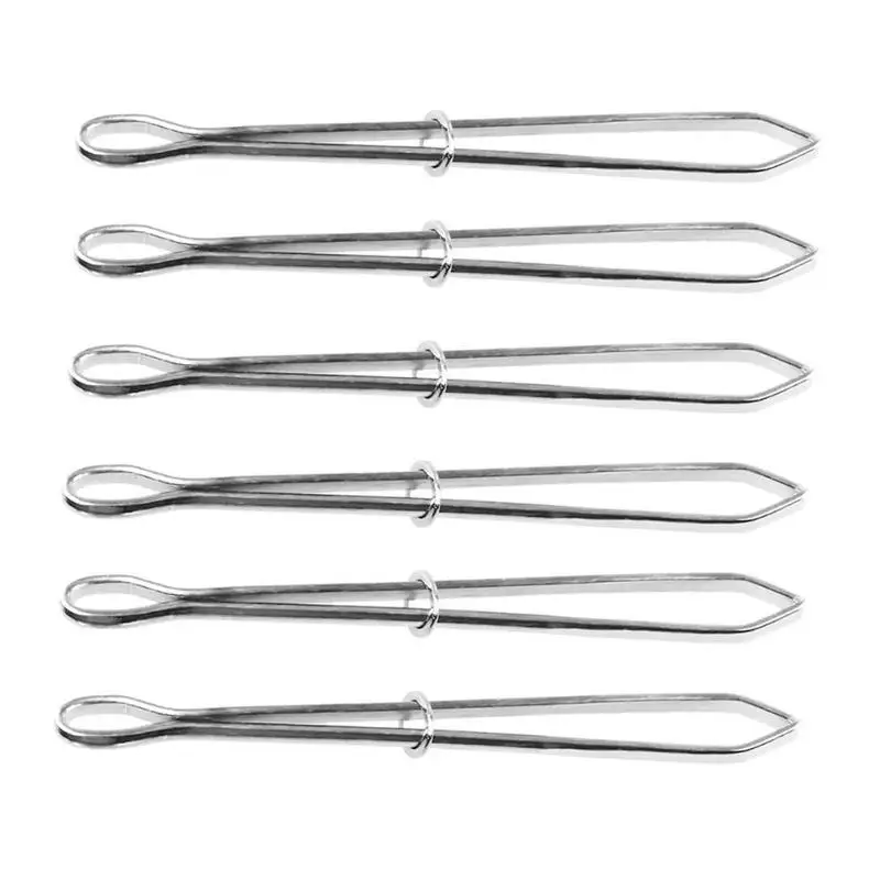 6pcs 3/6 шт. эластичная лента, направляющая для резьбы, устройство для нарезки резьбы, зажимы для одежды, иглы, швейные принадлежности - Цвет: 6pcs
