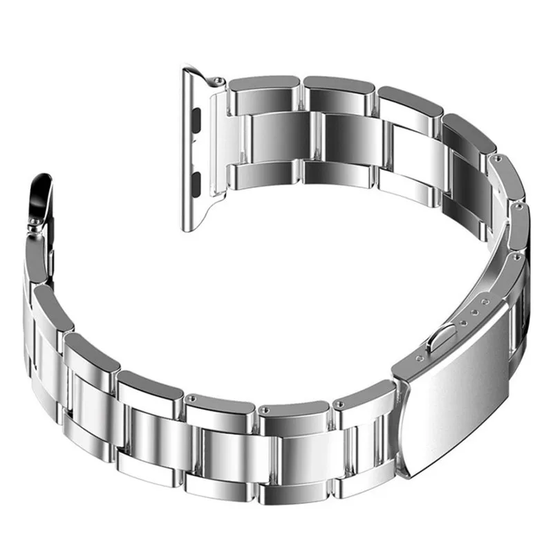 Роскошный металлический ремешок из нержавеющей стали для apple watch band 42 мм 38 iWatch 3 2 1