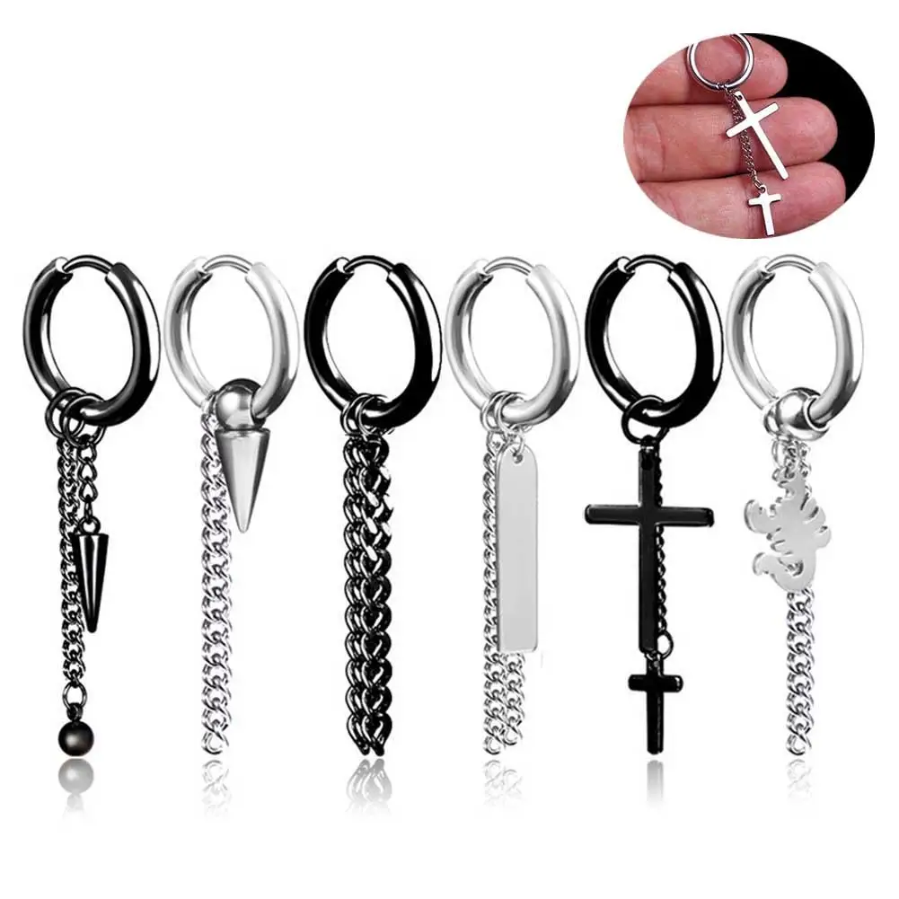 Женские серьги гвоздики в Корейском стиле звезды хип хоп с безушными отверстиями