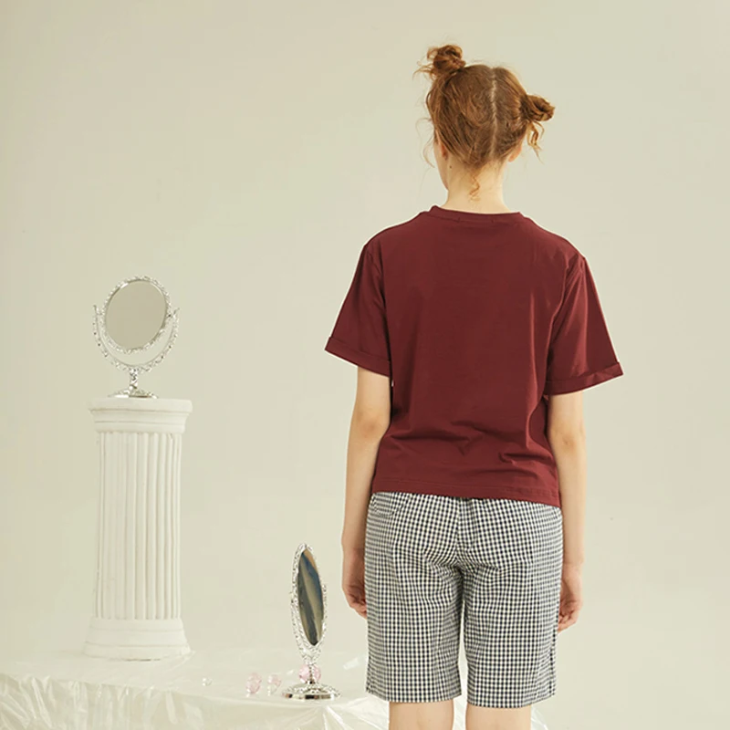 Футболка модная Свободная Женская футболки с круглым вырезом и коротким рукавом