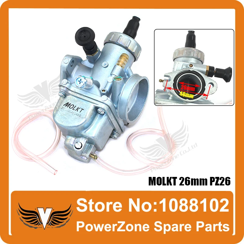 MOLKT 26 мм Carb Карбюратор PZ26 Fit 110cc 125cc dirt pit китайский велосипед ATV Quad Багги с 4 тактный