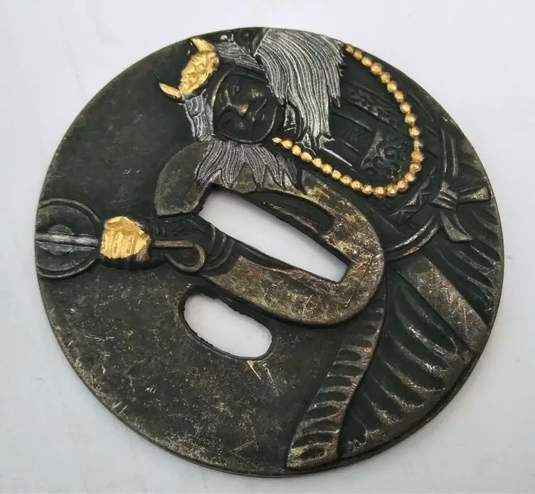 Wondefuul воин японский сплав Guard Tsuba для самурай катана меч Ножи гвардии Wakizashi