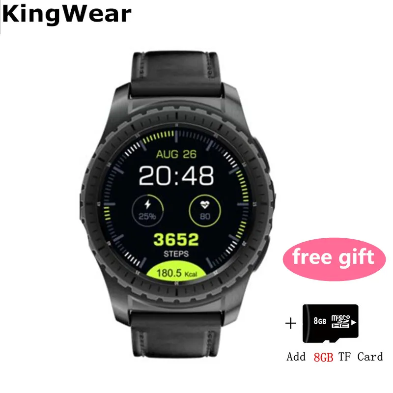 Оригинальные умные часы kingwear KW28 с поддержкой SIM и tf карты пульсометром PK KW88 KW98