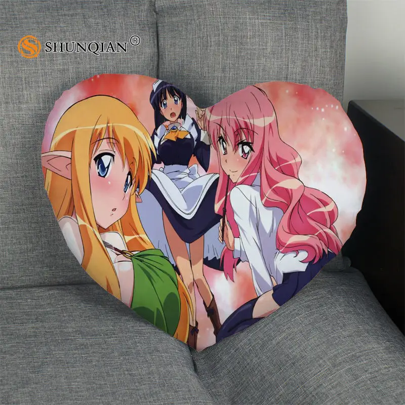 Наволочка в форме сердца Zero Tsukaima на молнии размер 41x36 см 47x42 см|pillow cover custom|pillow