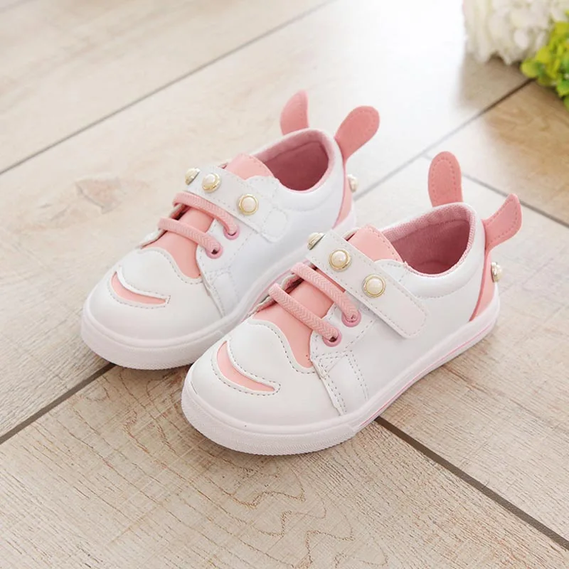 2018 New Spring Children Sneakers High Quality Kids Casual Sport Running Shoes Boys Girls Breathable Cute Pearl Leather | Детская одежда