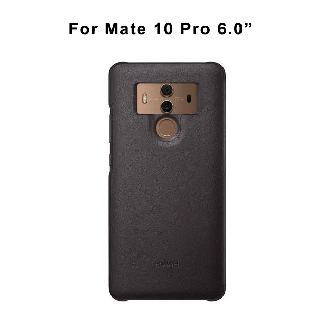 Brown forMate 10 Pro Официальный чехол для huawei mate 10/mate 10 Pro С Откидывающейся Крышкой, умный чехол для телефона из искусственной кожи с окошком для mate 10 mate 10 Pro - Цвет: Brown forMate 10 Pro