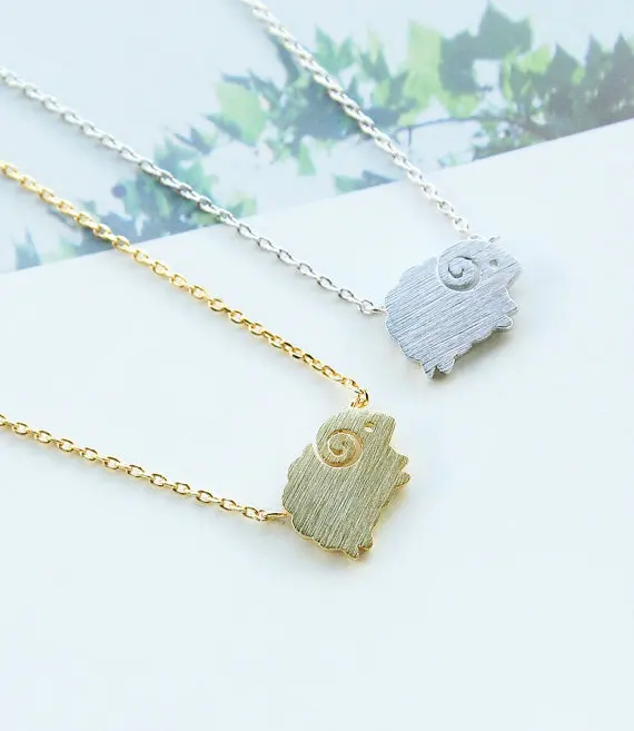 

Оптовая продажа, новинка, Прямая продажа с фабрики, ожерелье из овцы, ожерелье с подвеской в виде животных-12 шт./лот