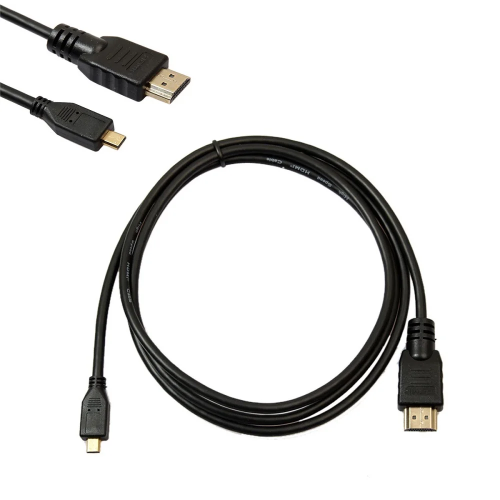 

Черный Кабель Micro HDMI-HDMI, 6 футов, 1,8 м, 4K, для Raspberry Pi 4, Модель B