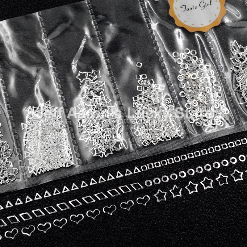 Смешанный стиль дневные звезды 3d украшения для ногтей рамки шпильки аксессуары