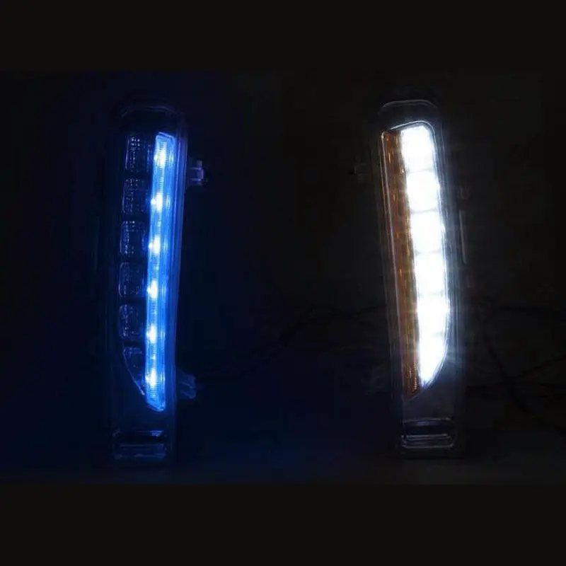 2 * Светодиодный дневной светильник дневные ходовые огни белый синеть сигнала для