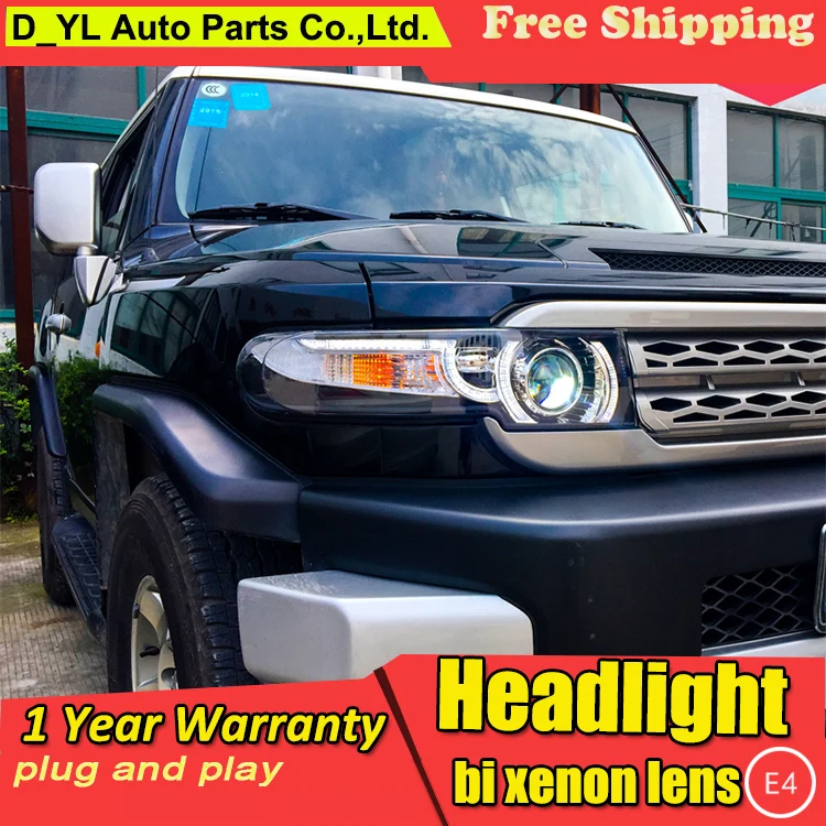 Стайлинга автомобилей фары для FJ Cruiser 2008 14 светодиодный фар головная лампа