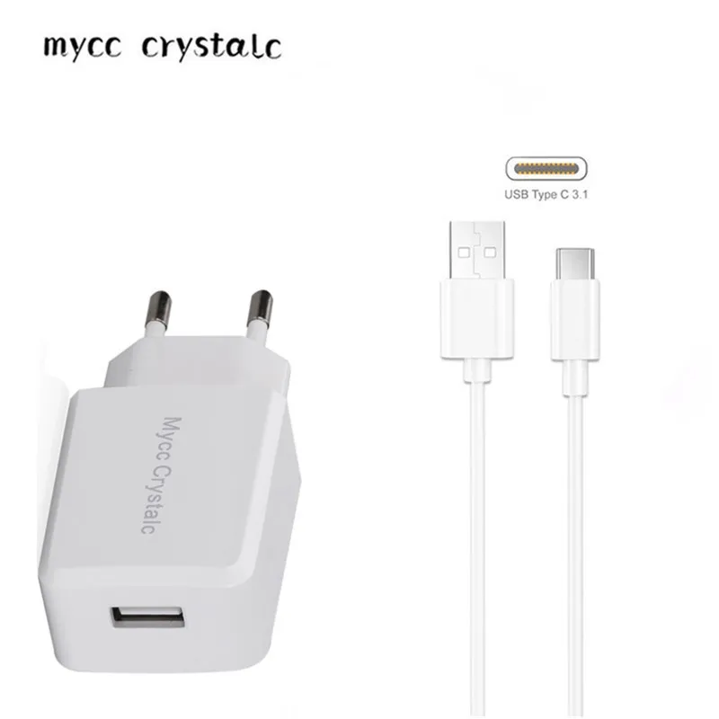 Настенное зарядное устройство USB типа C 5 в 2 4 А для путешествий + кабель Type Huawei P9 P10
