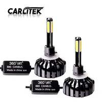 CARLitek 360 градусов H27 Led 880 881 Автомобильная Лампа фара 12000LM 6000K 90 Вт COB чип Canbus Led автомобилей Передняя Задняя противотуманная фара