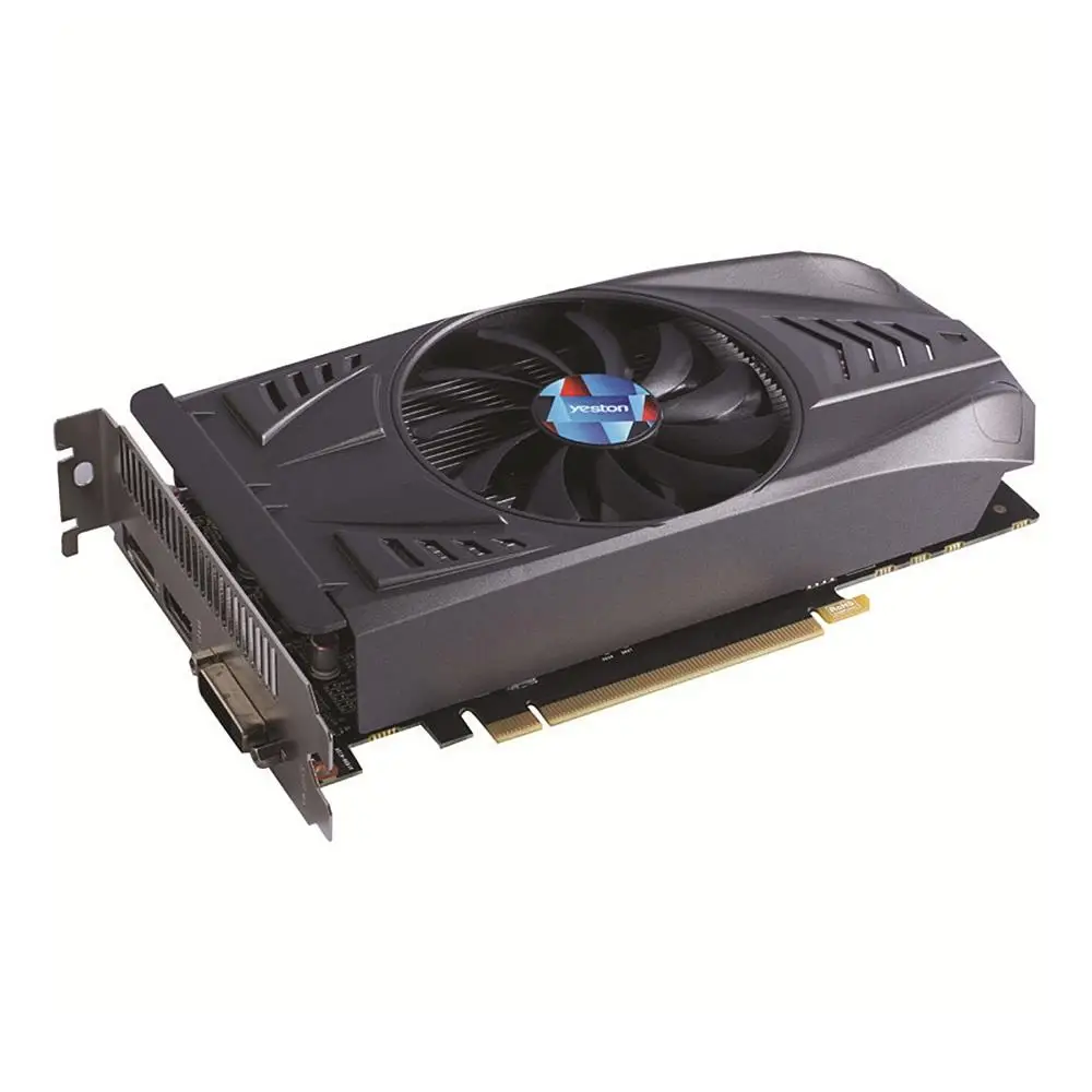 Yeston GeForce GTX 1050 Desktop Графика карты 2 ГБ GDDR5 128bit HDMI DVI DP 640sp 14nm один вентилятор pci-e x16 3.0