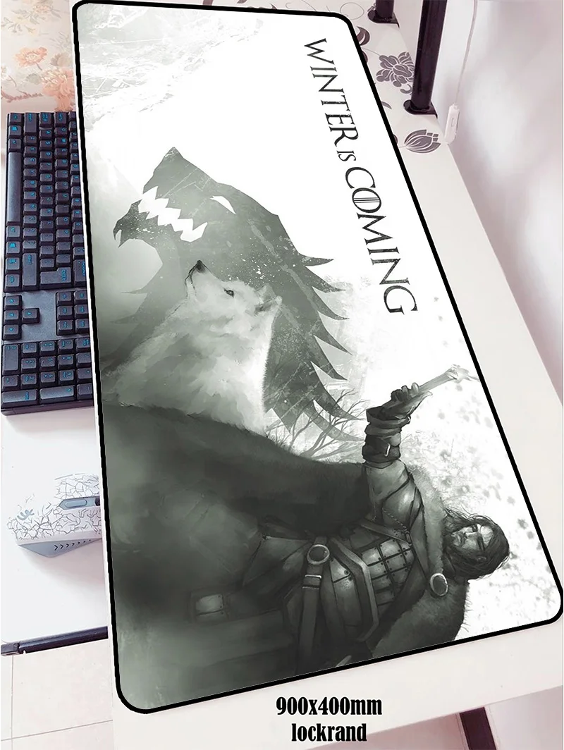 Коврик для мыши Game of Thrones 900x400 мм коврик для мыши notbook компьютерный коврик для мыши с блокировкой края игровой коврик геймерская клавиатура Коврик для мыши