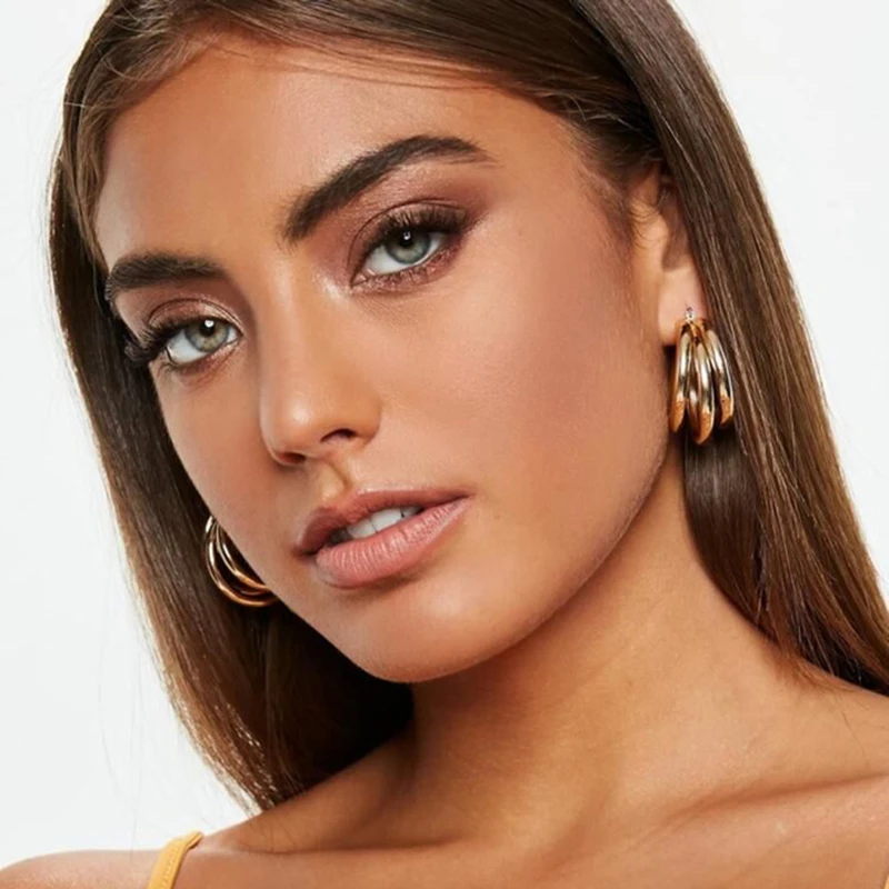 Модные золотые металлические круглые серьги для женщин Bijoux Brincos вечерние серьги в подарок большие круглые висячие серьги